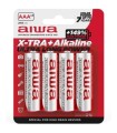 AIWA - X-TRA ALKALINE PILA ALCALINA AAA LR03 BLISTER*4
