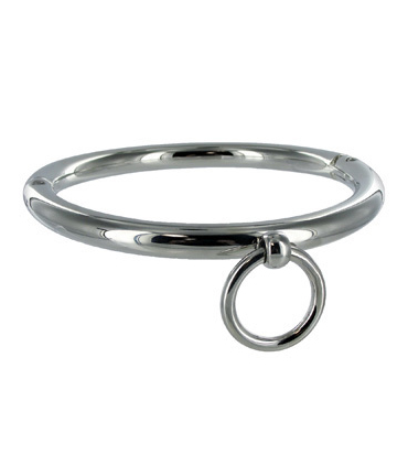 METAL HARD BDSM COLLAR CON ARGOLLA 18CM