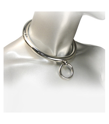 METAL HARD BDSM COLLAR CON ARGOLLA 18CM
