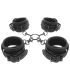 FETISH SUBMISSIVE SET ESPOSAS MANOS Y TOBILLOS CON FORRO DE NEOPRENO