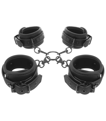 FETISH SUBMISSIVE SET ESPOSAS MANOS Y TOBILLOS CON FORRO DE NEOPRENO