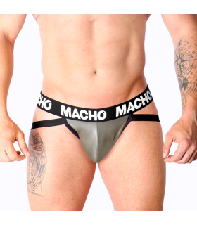 MACHO MX27GR JOCK CUERO GRIS BEIGE XL
