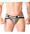 MACHO - MX27GR JOCK CUERO GRIS BEIGE XL