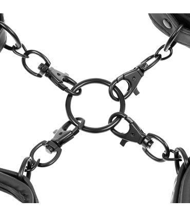 FETISH SUBMISSIVE SET ESPOSAS MANOS Y TOBILLOS CON FORRO DE NEOPRENO