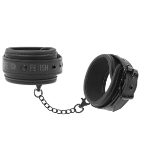 FETISH SUBMISSIVE ESPOSAS TOBILLOS CUERO VEGANO CON FORRO DE NEOPRENO