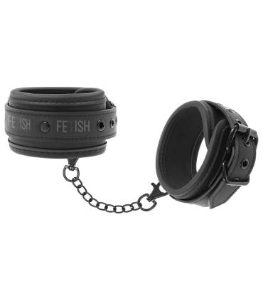 FETISH SUBMISSIVE ESPOSAS TOBILLOS CUERO VEGANO CON FORRO DE NEOPRENO