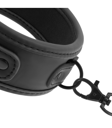 FETISH SUBMISSIVE COLLAR CON CADENA CON FORRO DE NEOPRENO