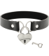 COQUETTE CHIC DESIRE COLLAR CUERO VEGANO ACCESORIO CORAZON CON LLAVE