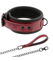 FETISH SUBMISSIVE DARK ROOM - COLLAR CON CADENA CON FORRO DE NEOPRENO