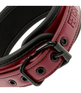 FETISH SUBMISSIVE DARK ROOM COLLAR CON CADENA CON FORRO DE NEOPRENO
