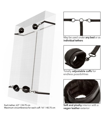 CALEXOTICS BOUNDLESS RED RESTRAINT SET RESTRICCION CAMA