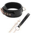 BEGME - BLACK EDITION COLLAR CUERO VEGANO CON FORRO DE NEOPRENO