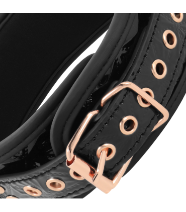 BEGME BLACK EDITION COLLAR CUERO VEGANO CON FORRO DE NEOPRENO