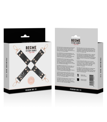 BEGME BLACK EDITION HOG TIE CUERO VEGANO