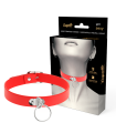 COQUETTE CHIC DESIRE - COLLAR CUERO VEGANO ROJO ACCESORIO WOMAN FETISH