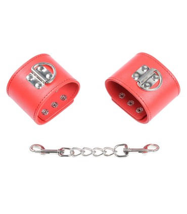 OHMAMA FETISH ESPOSAS ROJAS CIERRE A PRESION