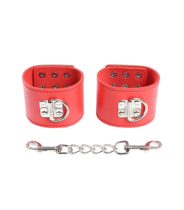 OHMAMA FETISH ESPOSAS ROJAS CIERRE A PRESION