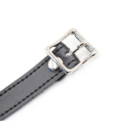 OHMAMA FETISH MORDAZA SILICONA CON CORREA PIEL CANDADO INCLUIDO