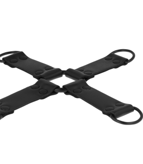 INTENSE FETISH ENGANCHE MULTIPLE PARA MANOS Y PIES DE CUERO VEGANO