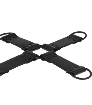 INTENSE FETISH ENGANCHE MULTIPLE PARA MANOS Y PIES DE CUERO VEGANO