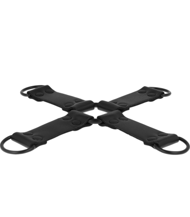 INTENSE FETISH ENGANCHE MULTIPLE PARA MANOS Y PIES DE CUERO VEGANO