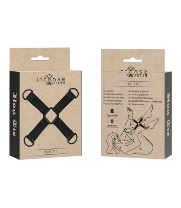 INTENSE FETISH ENGANCHE MULTIPLE PARA MANOS Y PIES DE CUERO VEGANO