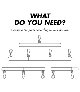 FETISH SUBMISSIVE BONDAGE BARRA SEPARADORA AJUSTABLE 4 PIEZAS