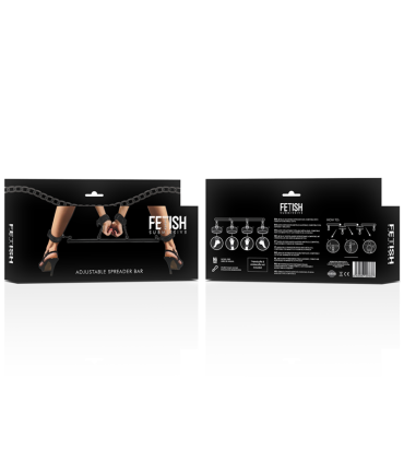FETISH SUBMISSIVE BONDAGE BARRA SEPARADORA AJUSTABLE 4 PIEZAS