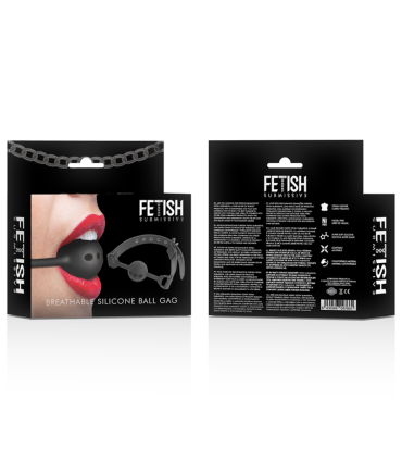 FETISH SUBMISSIVE BONDAGE MORDAZA DE BOLA DE SILICONA TRANSPIRABLE