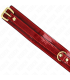 KINK COLLAR AJUSTABLE ROJO VINO DETALLES DORADOS 29 425 CM X 4 CM