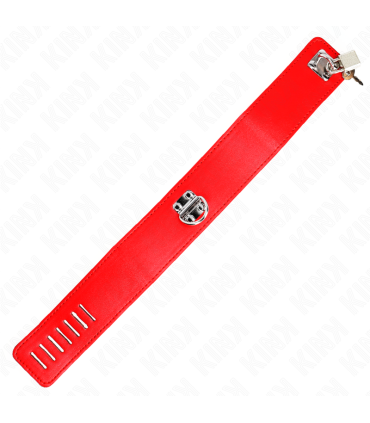 KINK COLLAR CON CORREA 65 CM ANCHO ROJO AJUSTABLE 335 41 CM X 5 CM