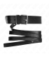 KINK COLLAR CON CORREA 116 CM FINO NEGRO AJUSTABLE 32 50 CM X 8 CM