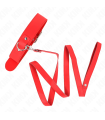KINK - COLLAR CON CORREA 116 CM FINO ROJO AJUSTABLE 32-50 CM X 8 CM