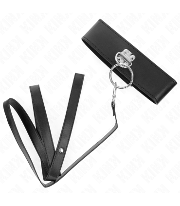 KINK COLLAR CON CORREA 116 CM CON TACHUELAS CORREA POLIPIEL 50 X 5 CM