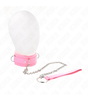 KINK COLLAR CON CORREA 65 CM CON RESTRICCIONES ROSA AJUSTABLE 36 42 CM X 55 CM