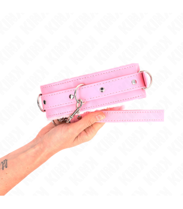 KINK COLLAR CON CORREA 65 CM CON RESTRICCIONES ROSA AJUSTABLE 36 42 CM X 55 CM