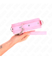 KINK - COLLAR CON CORREA 65 CM CON RESTRICCIONES ROSA AJUSTABLE 36-42 CM X 5.5 CM