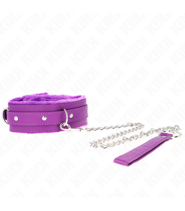 KINK COLLAR CON CORREA 65 CM CON RESTRICCIONES MORADO AJUSTABLE 36 42 CM X 55 CM