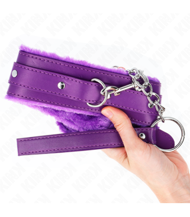 KINK COLLAR CON CORREA 65 CM CON RESTRICCIONES MORADO AJUSTABLE 36 42 CM X 55 CM