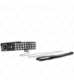 KINK COLLAR CON CORREA 65 CM CON BRILLOS AJUSTABLE 37 42 CM X 53 CM