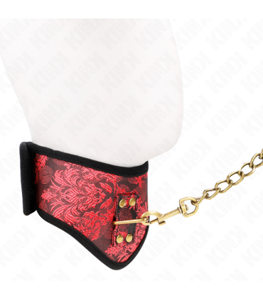 KINK COLLAR CON CORREA DE ENCAJE 75 CM MODELO SCANDAL 44 X 10 CM