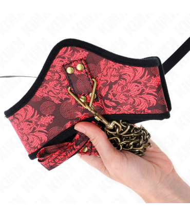 KINK COLLAR CON CORREA DE ENCAJE 75 CM MODELO SCANDAL 44 X 10 CM