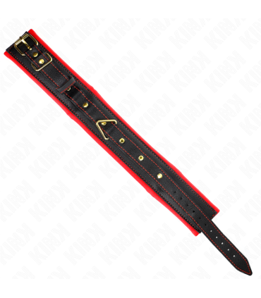 KINK COLLAR CON CORREA ESPONJA IMITACION CUERO MODELO 2 AJUSTABLE 37 54 CM X 3 CM