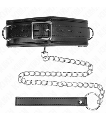 KINK COLLAR CON CORREA ESPONJA IMITACION CUERO MODELO 3 AJUSTABLE 37 54 CM X 3 CM