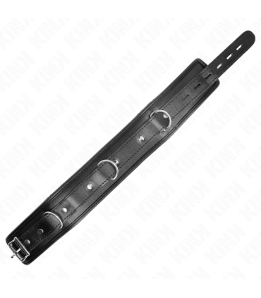 KINK COLLAR CON CORREA ESPONJA IMITACION CUERO MODELO 3 AJUSTABLE 37 54 CM X 3 CM