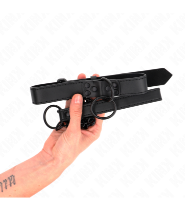 KINK COLLAR CON CORREA 65 CM OSCURO AJUSTABLE 37 54 CM X 3 CM