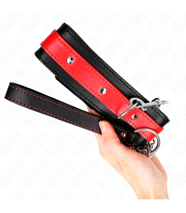 KINK COLLAR CON CORREA 65 CM ROJO AJUSTABLE 36 43 CM X 5 CM