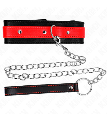 KINK COLLAR CON CORREA 65 CM ROJO AJUSTABLE 36 43 CM X 5 CM