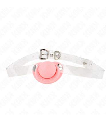 KINK MORDAZA FORMA CHUPETE 55 x 4 CM ROSA AJUSTABLE 43 60 CM