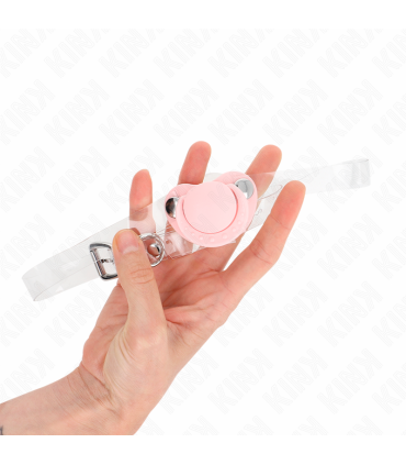 KINK MORDAZA FORMA CHUPETE 55 x 4 CM ROSA AJUSTABLE 43 60 CM